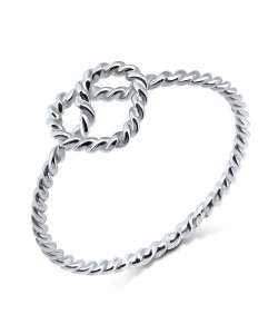 Knotted Heart Silver Ring NSR-466